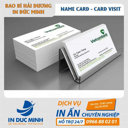 In card visit - In ấn Bao Bì Đức Minh - Công Ty Cổ Phần Đầu Tư Và Công Nghệ Đức Minh